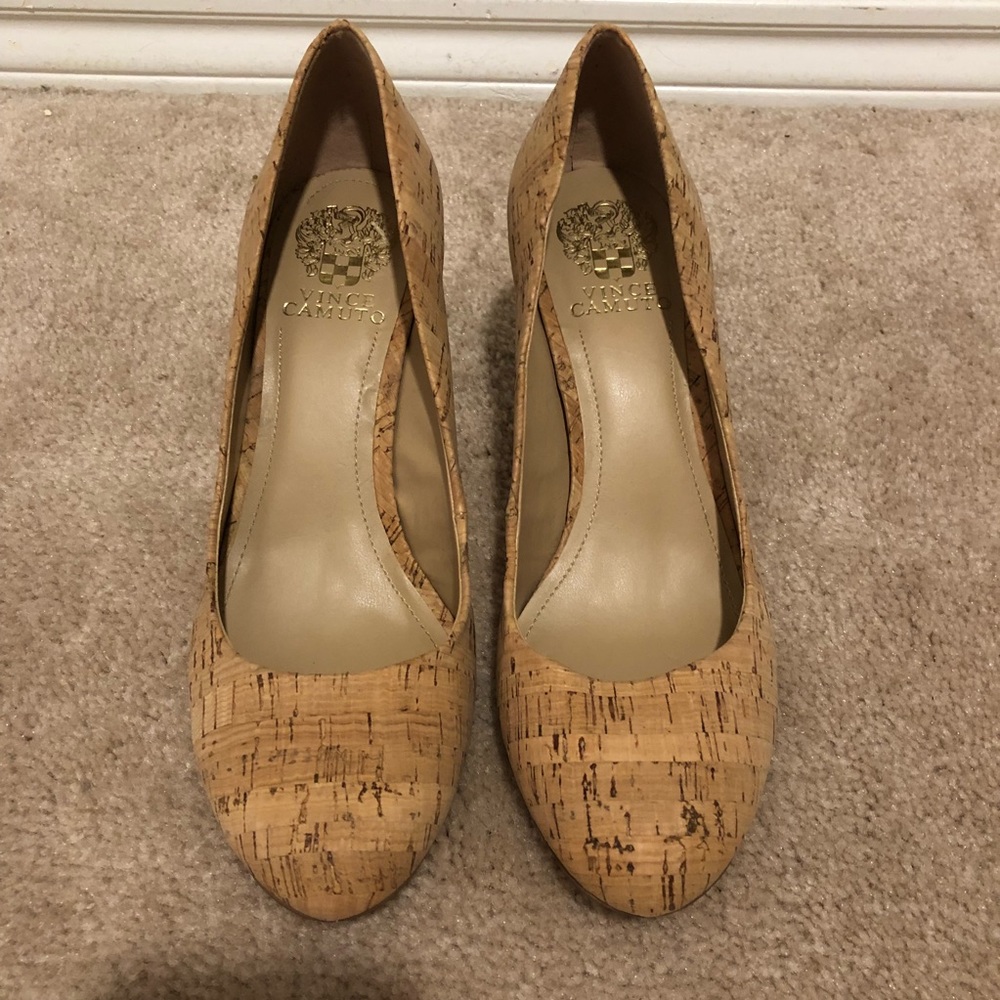 NWOT Vince Camuto Cork Heels